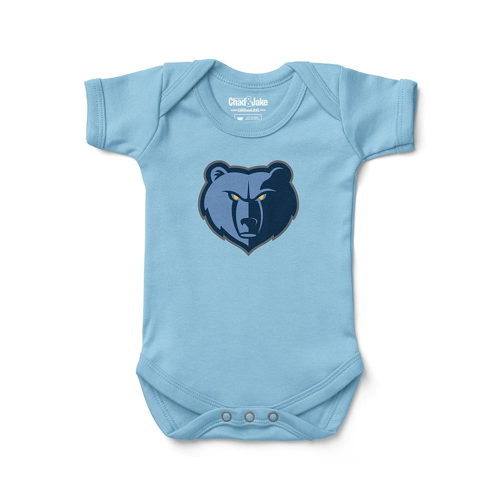 Newborn & Infant Chad Jake Light Blue Memphis Grizzlies Primary Logo Bodysuit