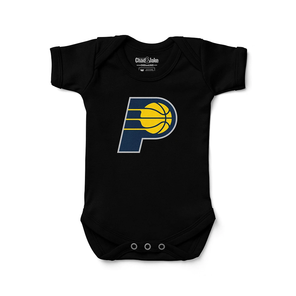 Newborn & Infant Chad Jake Indiana Pacers Primary Logo Bodysuit
