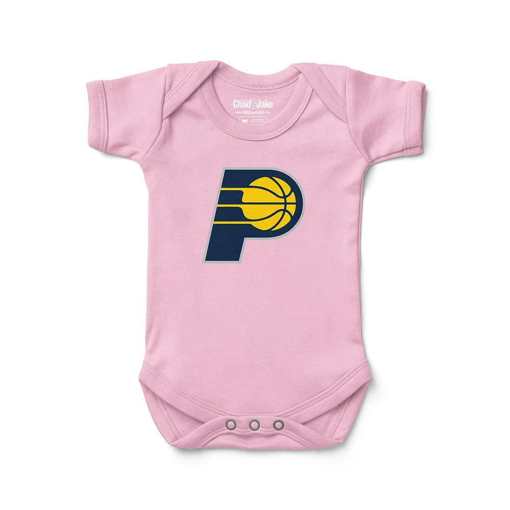 Newborn & Infant Chad Jake Pink Indiana Pacers Primary Logo Bodysuit