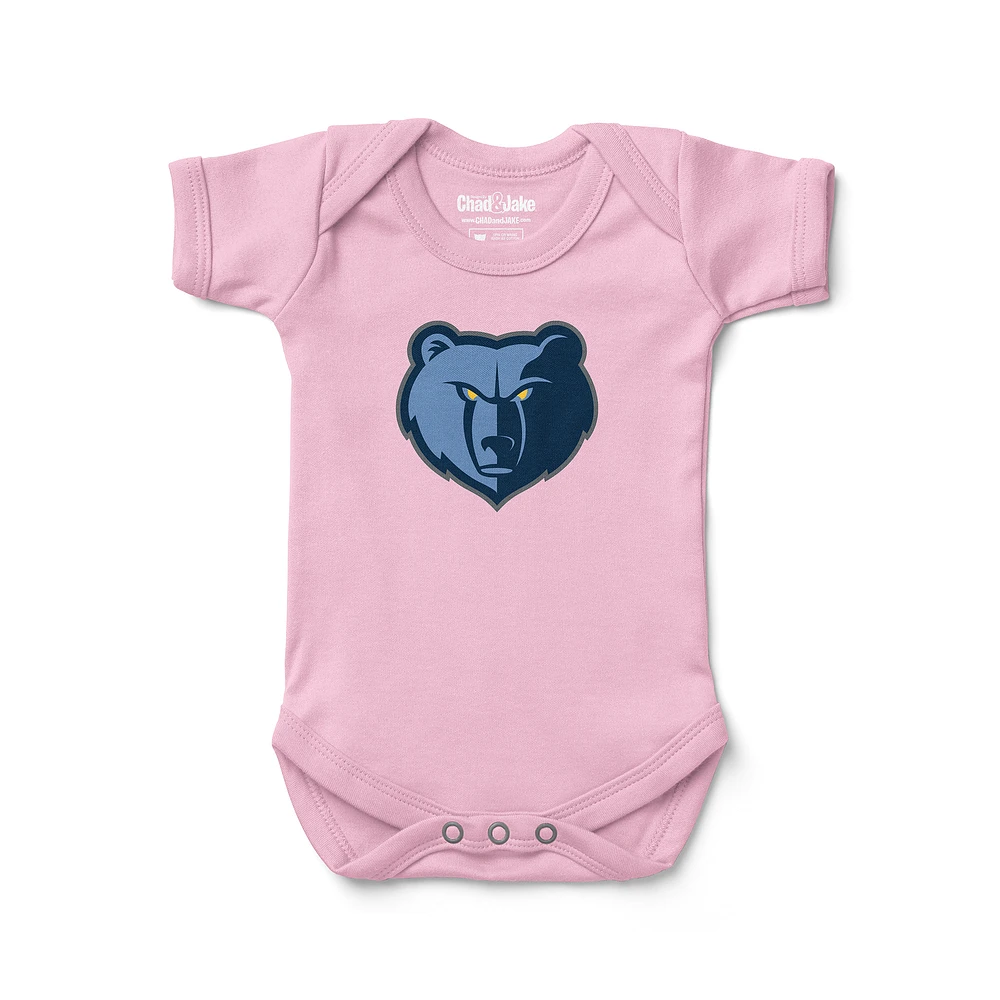 Newborn & Infant Chad Jake Pink Memphis Grizzlies Primary Logo Bodysuit