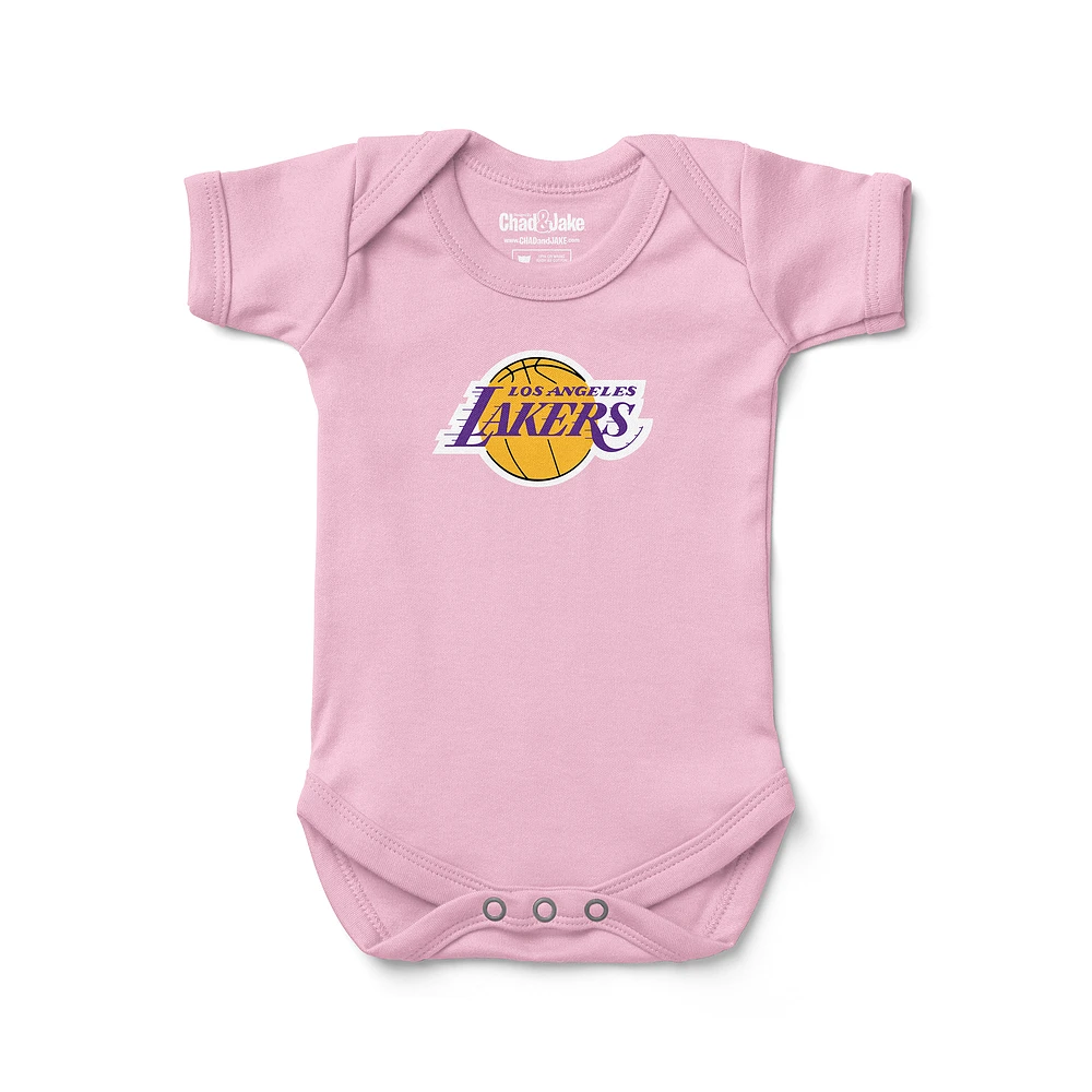 Newborn & Infant Chad Jake Los Angeles Lakers Primary Logo Bodysuit