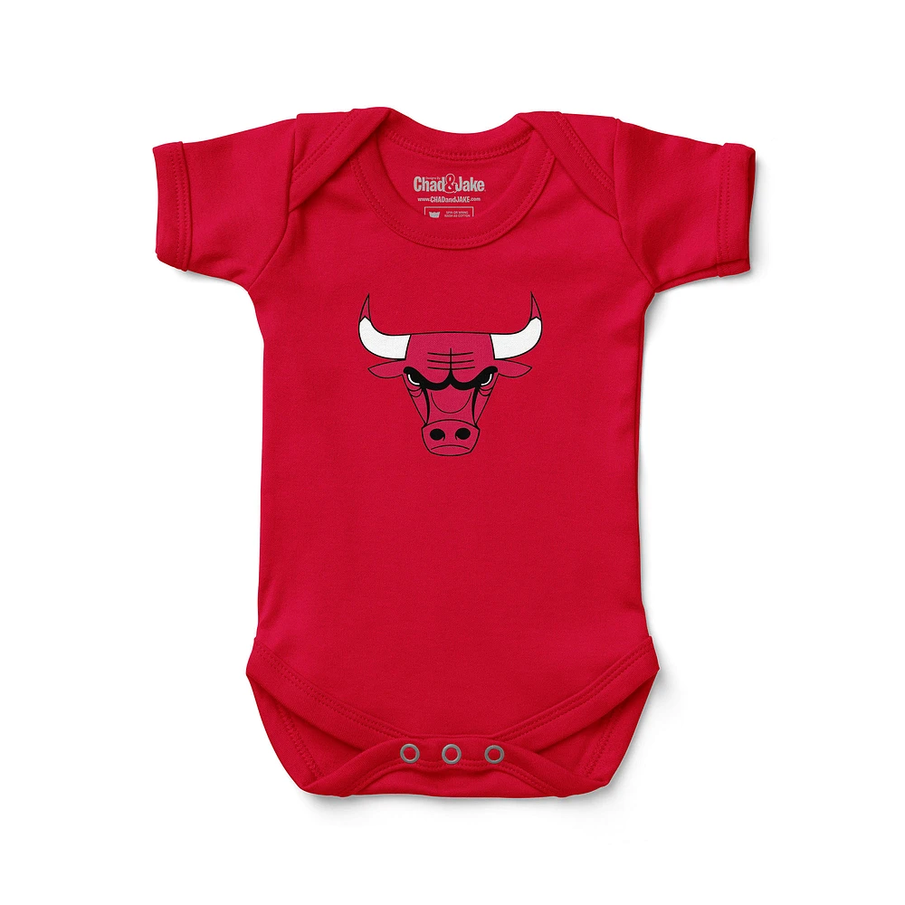 Newborn & Infant Chad Jake Red Chicago Bulls Primary Logo Bodysuit