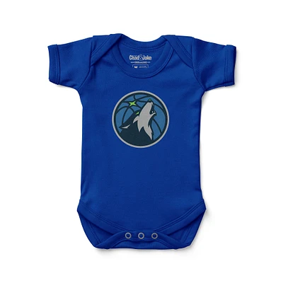 Newborn & Infant Chad Jake Royal Minnesota Timberwolves Primary Logo Bodysuit