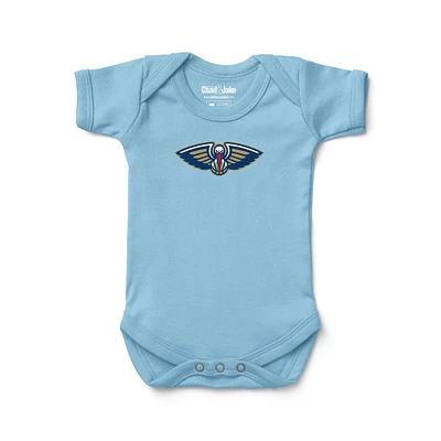 Newborn & Infant Chad Jake Light Blue New Orleans Pelicans Primary Logo Bodysuit