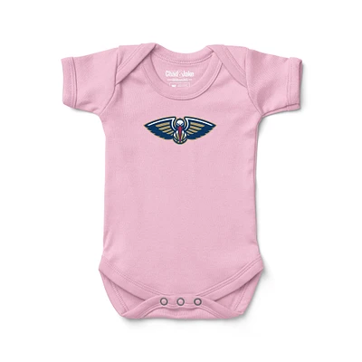 Newborn & Infant Chad Jake Pink New Orleans Pelicans Primary Logo Bodysuit