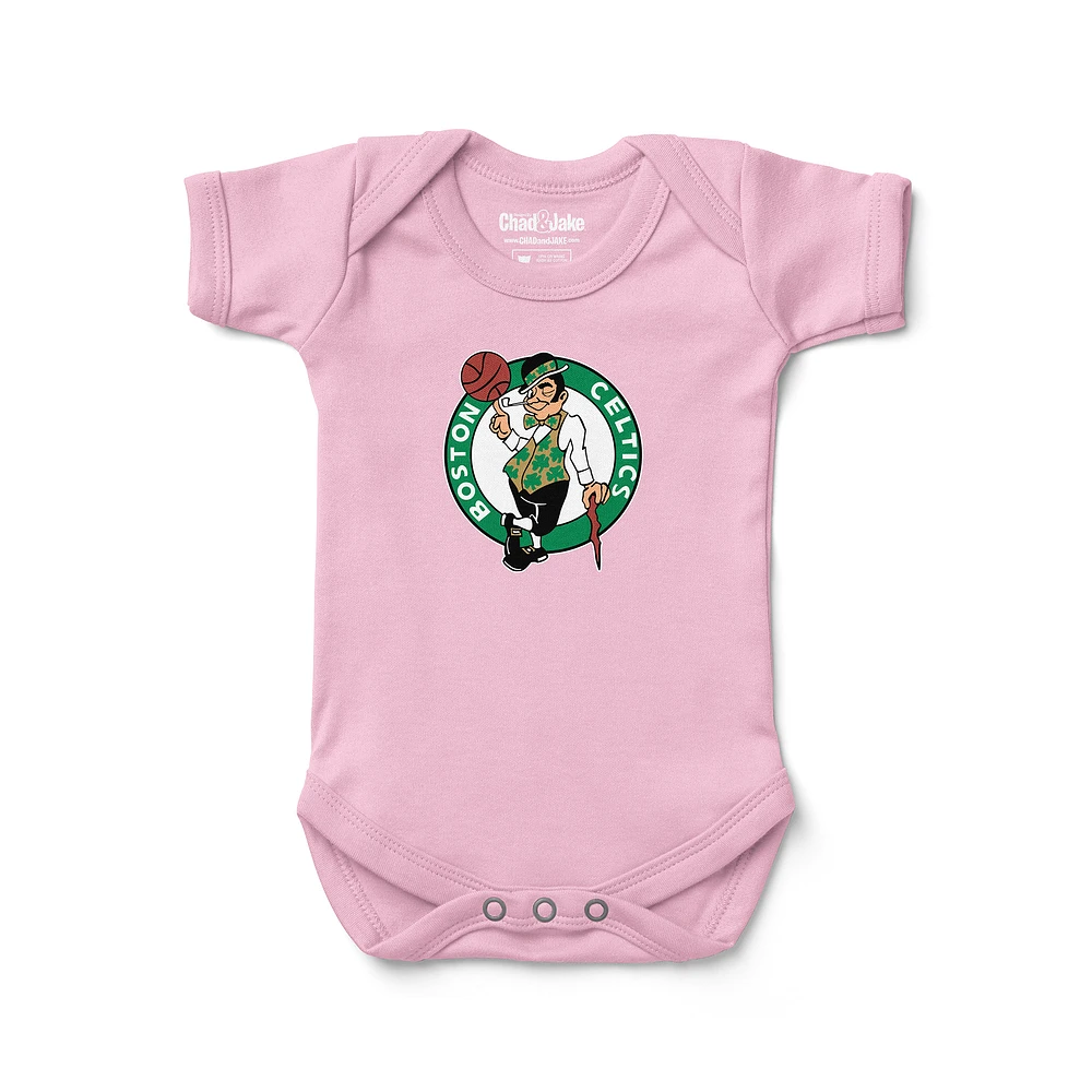 Newborn & Infant Chad Jake Boston Celtics Primary Logo Bodysuit