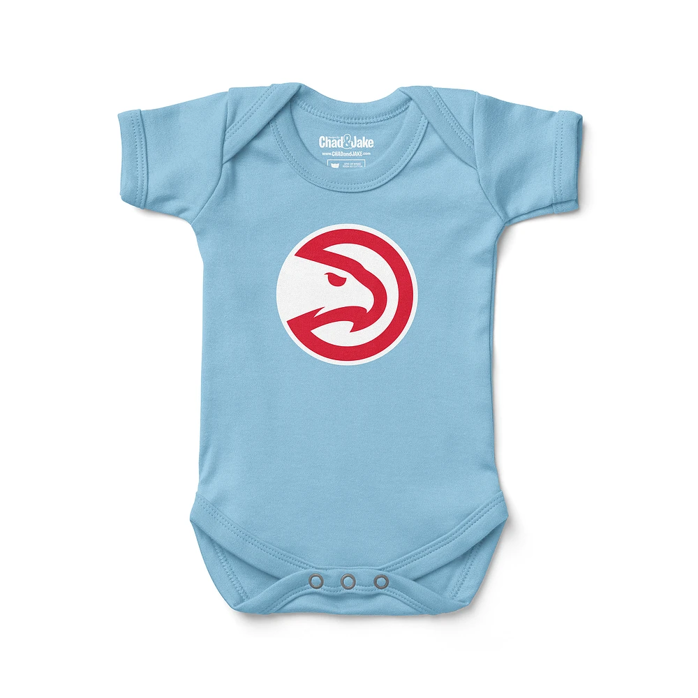 Newborn & Infant Chad Jake Light Blue Atlanta Hawks Primary Logo Bodysuit