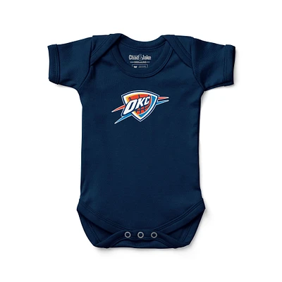 Newborn & Infant Chad Jake Navy Oklahoma City Thunder Primary Logo Bodysuit