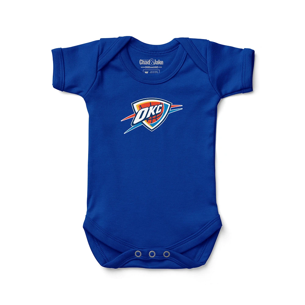Newborn & Infant Chad Jake Royal Oklahoma City Thunder Primary Logo Bodysuit