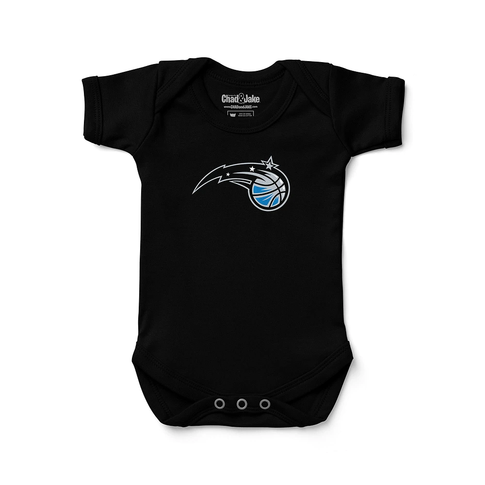 Newborn & Infant Chad Jake Black Orlando Magic Primary Logo Bodysuit