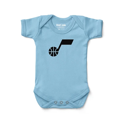 Newborn & Infant Chad Jake Light Blue Utah Jazz Primary Logo Bodysuit