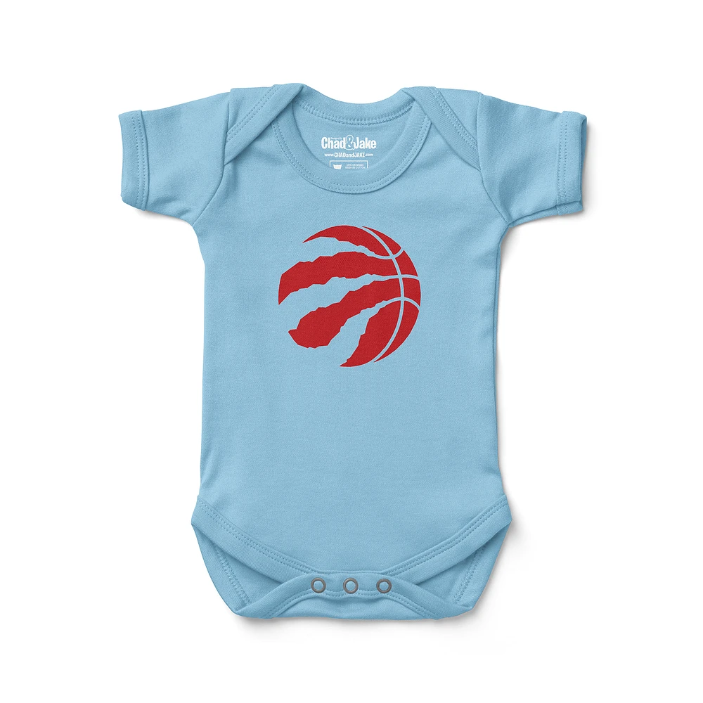 Newborn & Infant Chad Jake Light Blue Toronto Raptors Primary Logo Bodysuit
