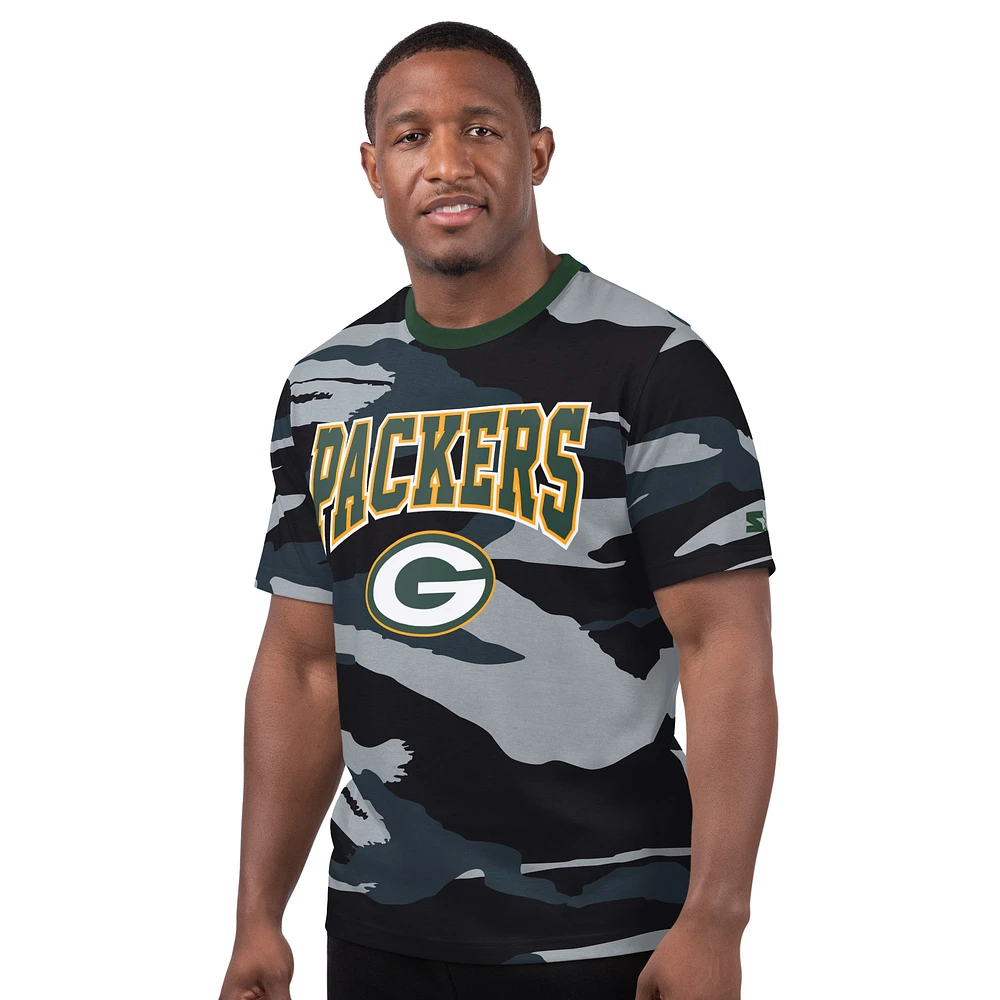 Men's Starter Gray Green Bay Packers Thursday Night Gridiron T-Shirt