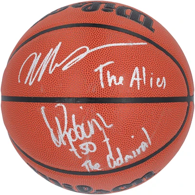 David Robinson, Victor Wembanyama San Antonio Spurs Autographed Wilson Authentic Series Indoor/Outdoor Basketball with "The Alien" and "The Admiral" Inscriptions