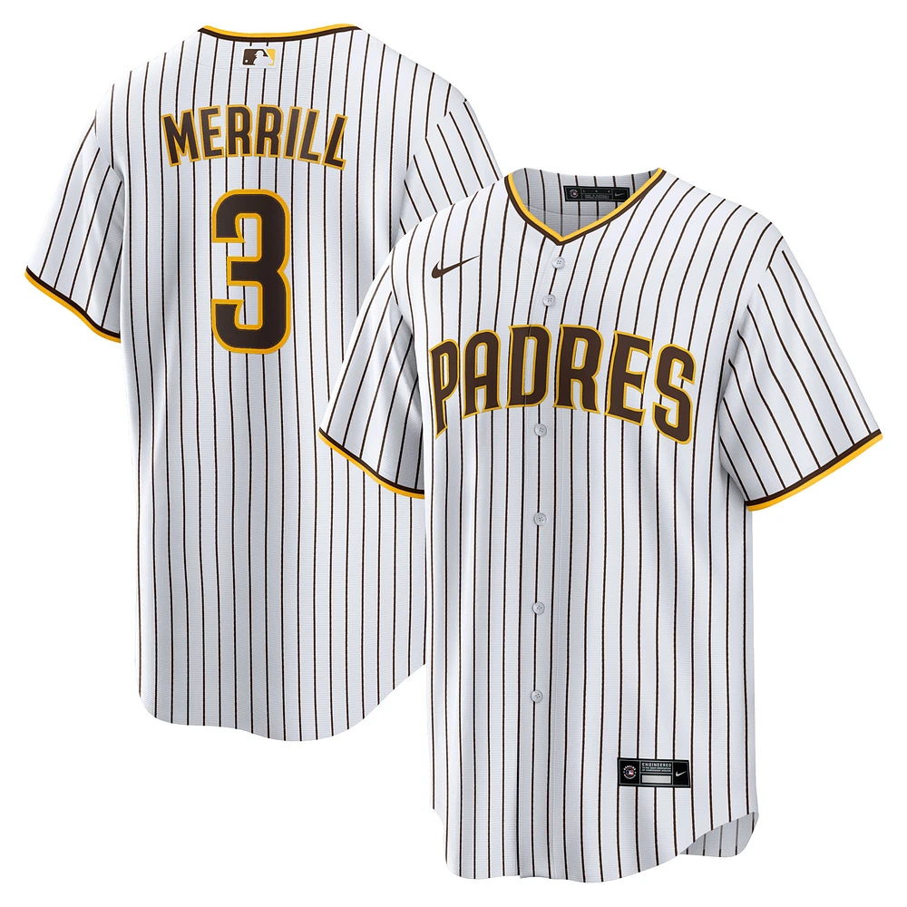 Men's Nike Jackson Merrill White San Diego Padres Home Replica Jersey