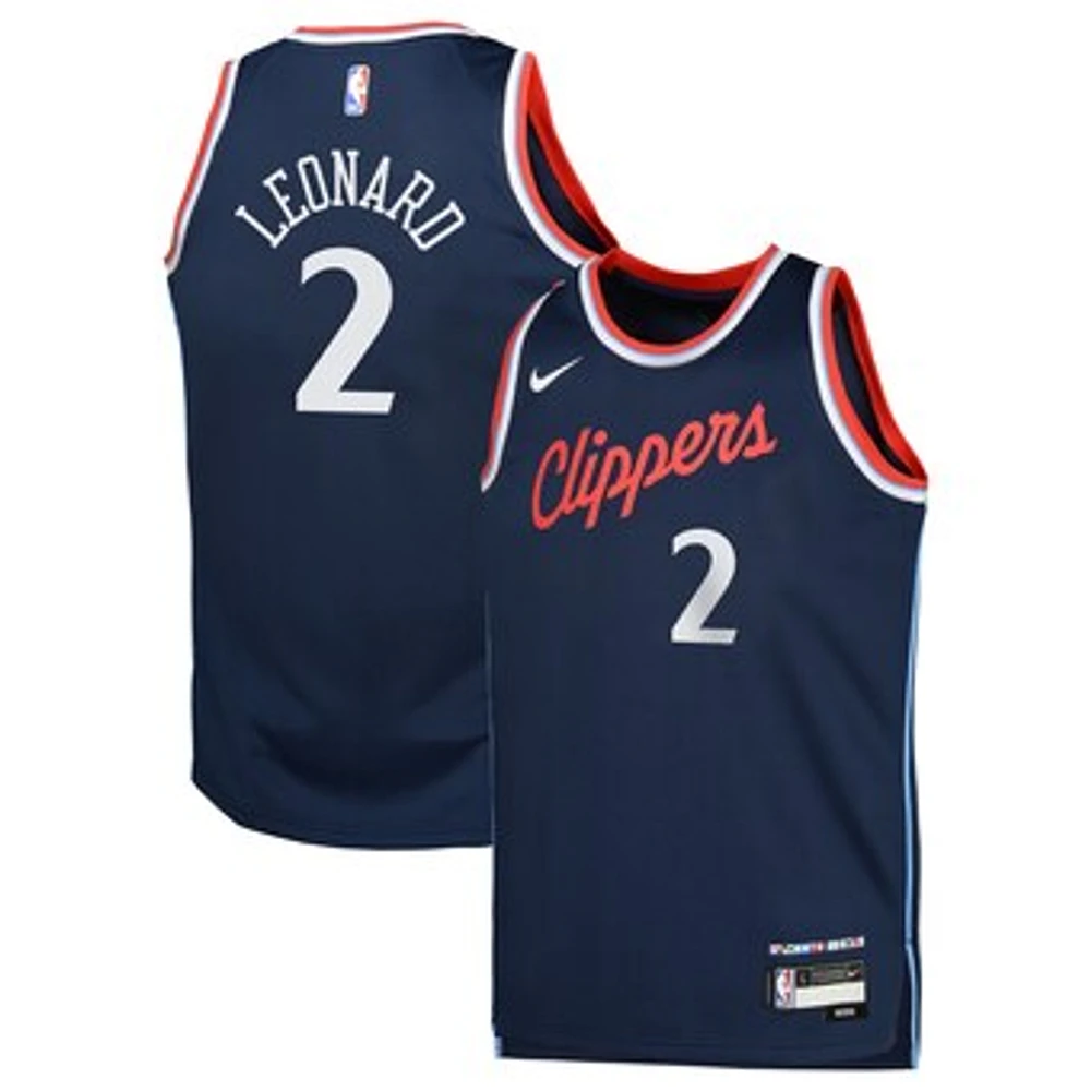 Youth Nike Kawhi Leonard Royal LA Clippers Swingman Jersey - Icon Edition