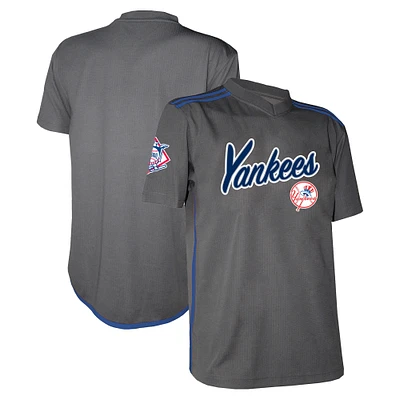 Men's Stitches Charcoal New York Yankees Team V-Neck Jersey