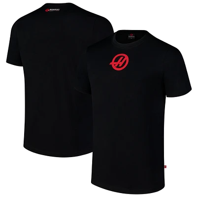 Men's Black Haas F1 Team Centre Roundel T-Shirt
