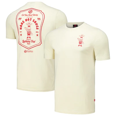 Men's Cream Haas F1 Team Hot Sauce T-Shirt
