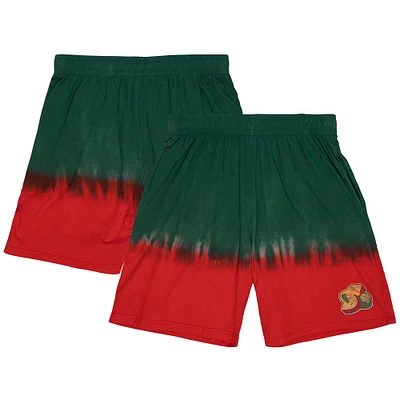 Men's Mitchell & Ness Green Seattle SuperSonics Tie-Dye Shorts