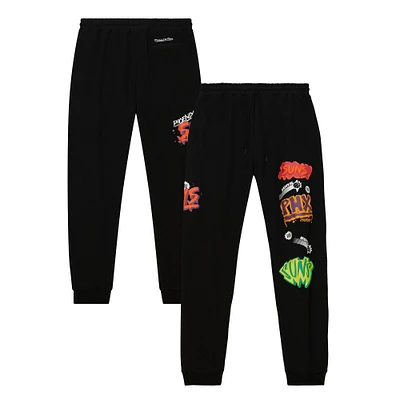 Men's Mitchell & Ness Black Phoenix Suns Slap Sticker Sweatpants