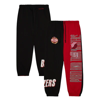 Men's Mitchell & Ness Black Portland Trail Blazers Team OG Fleece Sweatpants