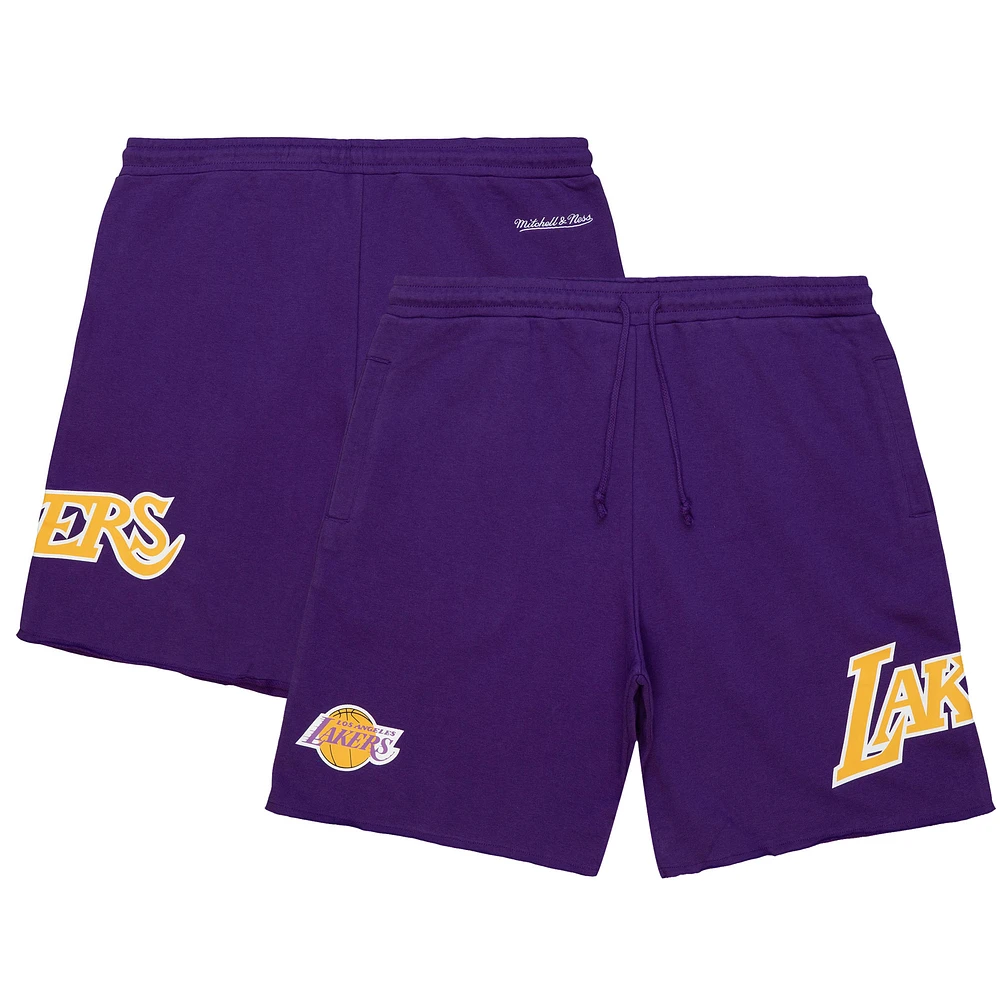 Men's Mitchell & Ness Purple Los Angeles Lakers Game Day Shorts