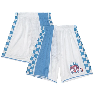 Men's Mitchell & Ness White Sacramento Kings 1994-95 Hardwood Classics Reload 3.0 Swingman Shorts