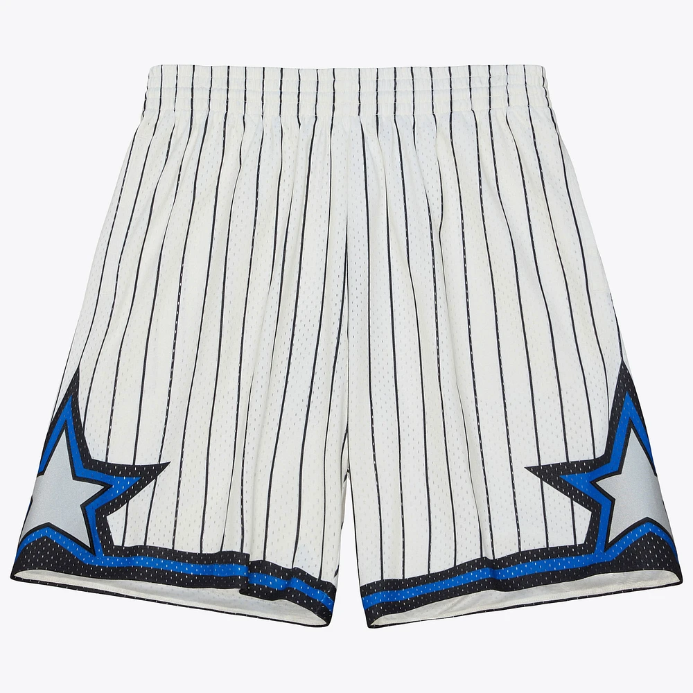 Men's Mitchell & Ness Cream Orlando Magic 1993/94 Hardwood Classics Team Color Swingman Shorts