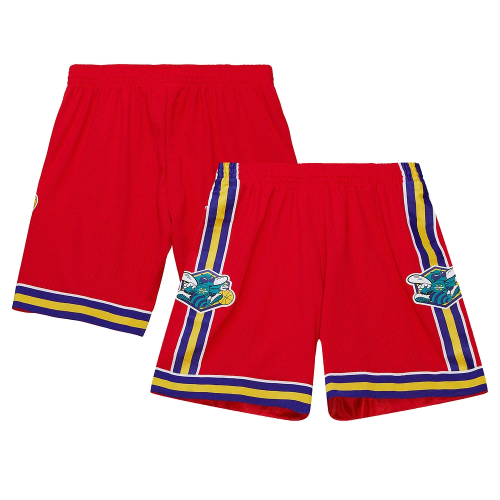 Men's Mitchell & Ness Red New Orleans Hornets 2006-07 Hardwood Classics Alternate Replica Shorts