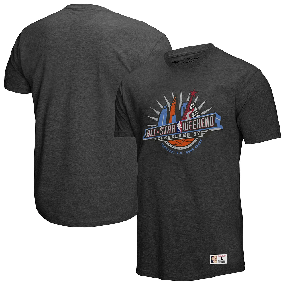 Men's Mitchell & Ness Black NBA Legendary Slub T-Shirt