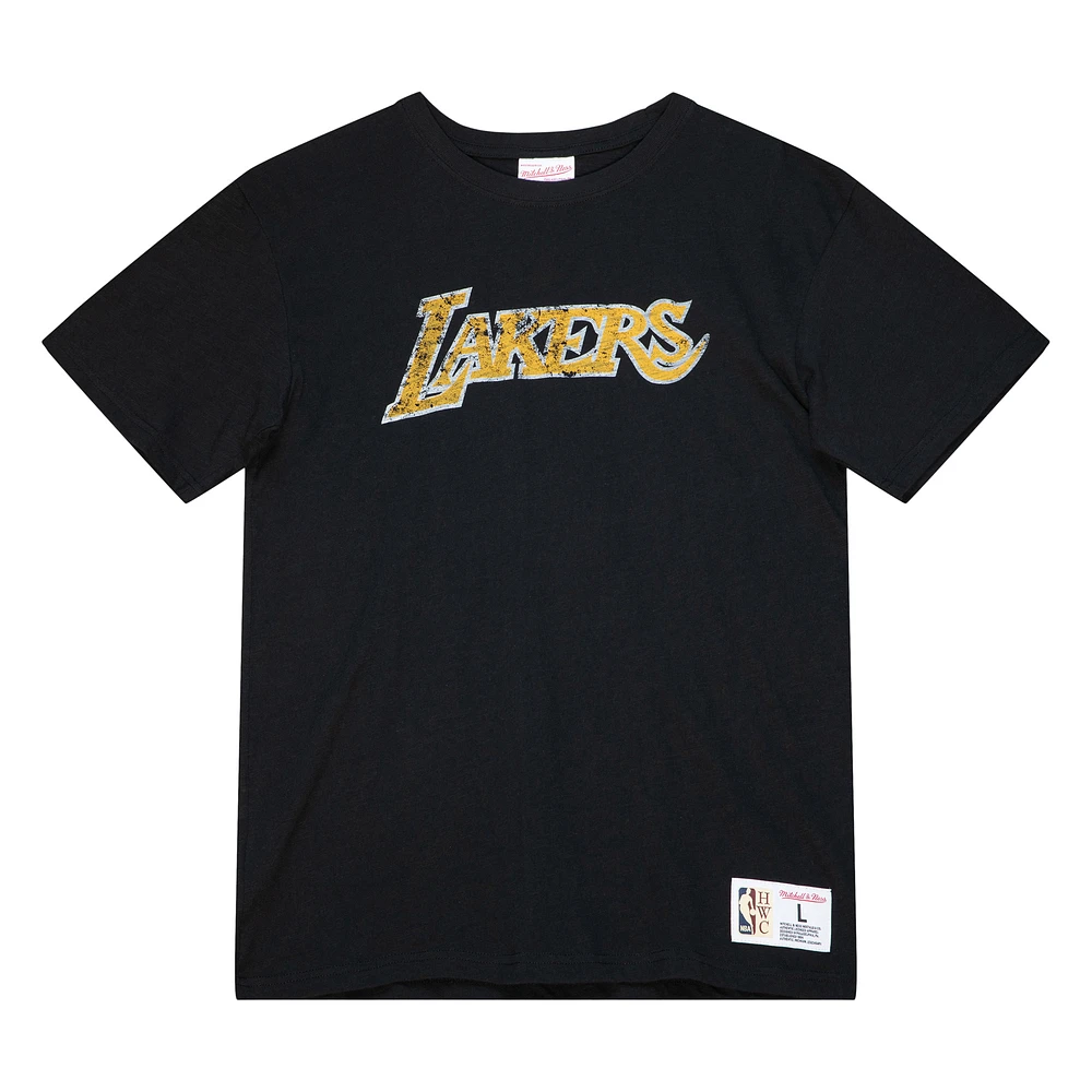 Men's Mitchell & Ness Black Los Angeles Lakers Legendary Slub T-Shirt