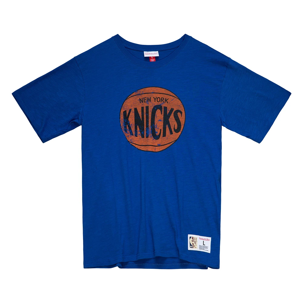 Men's Mitchell & Ness Blue New York Knicks Legendary Slub T-Shirt