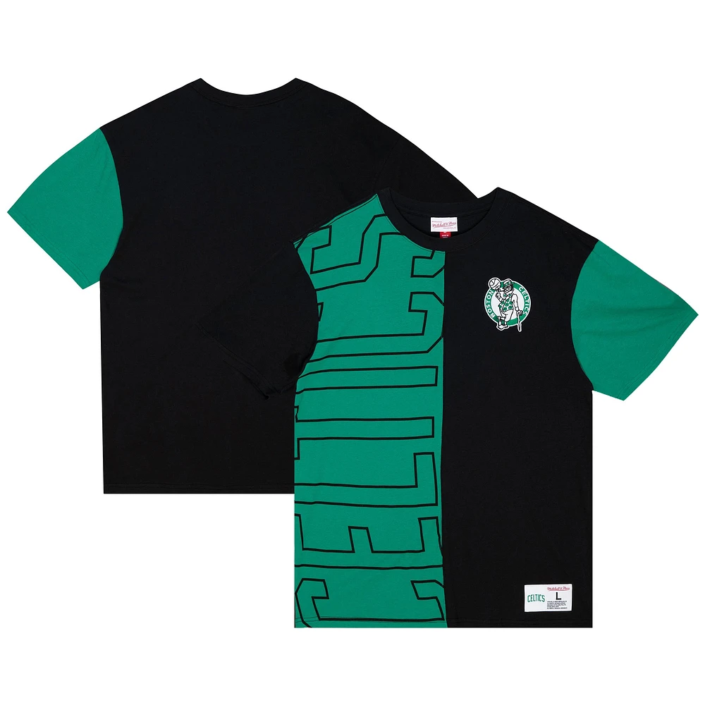 Men's Mitchell & Ness Kelly Green/Black Boston Celtics Play By 2.0 T-Shirt