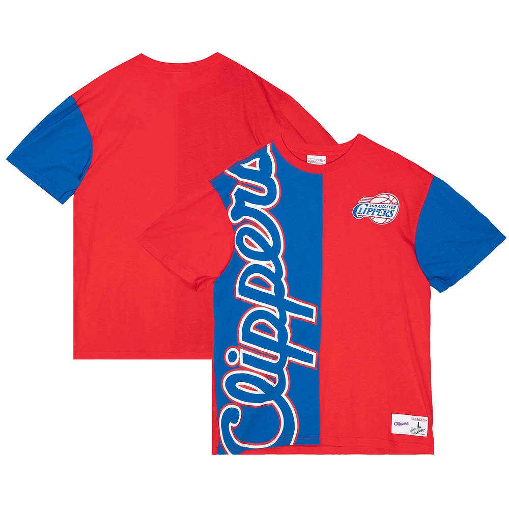 Men's Mitchell & Ness Royal/Red LA Clippers Play By 2.0 T-Shirt