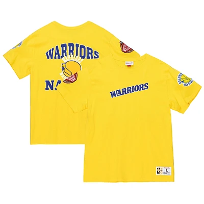 Men's Mitchell & Ness Gold Golden State Warriors Team Origins Top