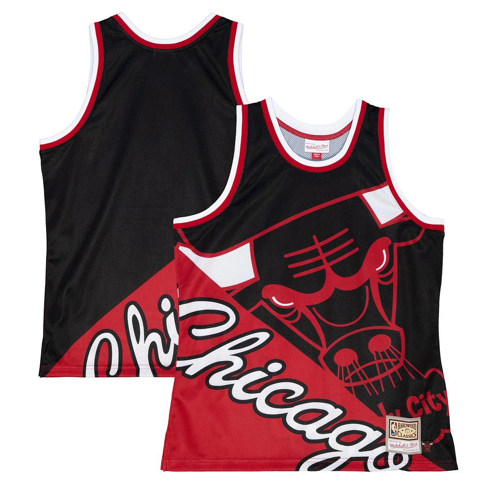 Men's Mitchell & Ness Black Chicago Bulls Big Face 5.0 Fashion Tank Top