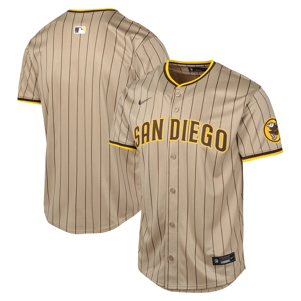 Youth Nike Tan San Diego Padres Alternate Limited Jersey