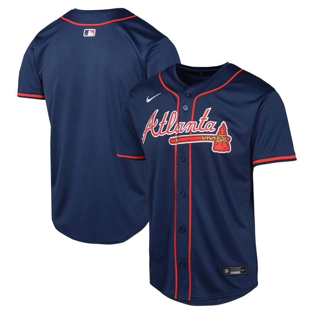 Youth Nike Navy Atlanta Braves Alternate Limited Jersey