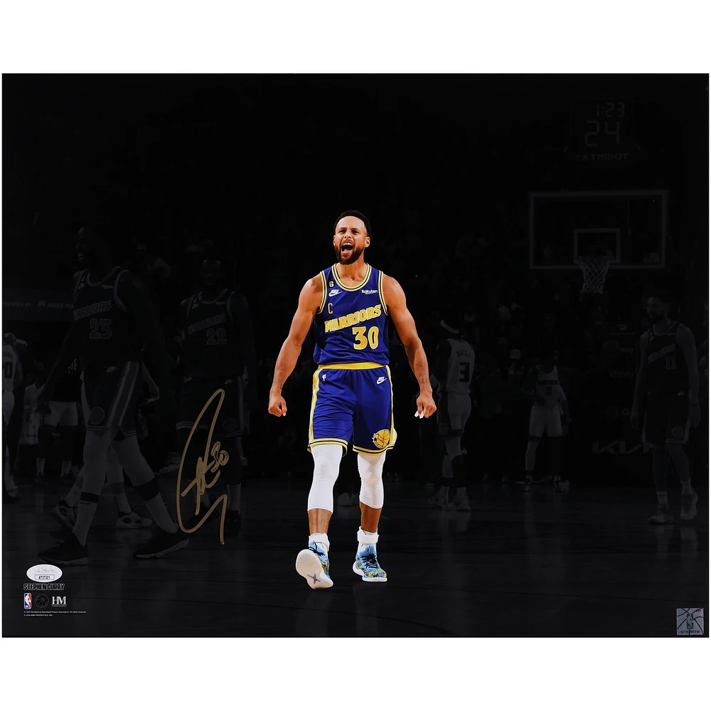 Stephen Curry Golden State Warriors Autographed 16" x 20" Scream Spotlight Photograph - JSA
