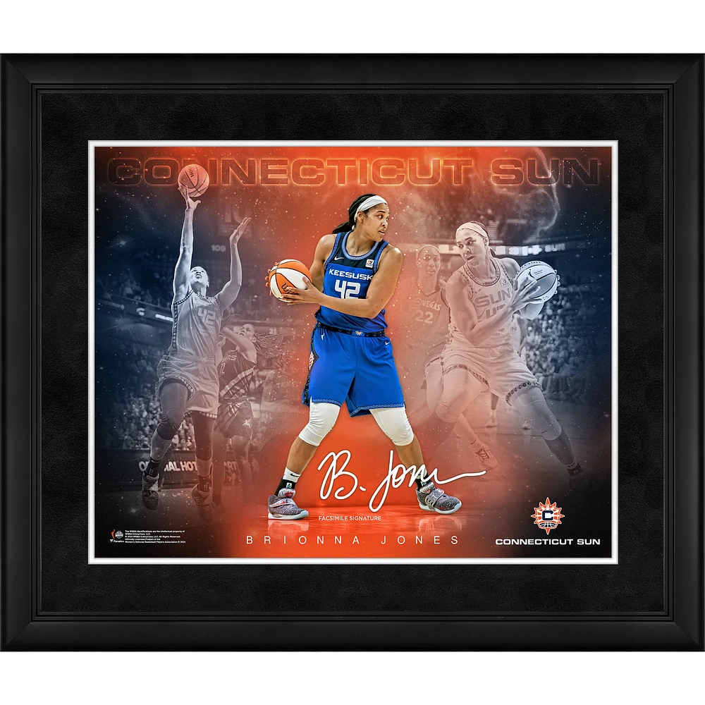 Brionna Jones Connecticut Sun Facsimile Signature Framed 16" x 20" Stars of the Game Collage