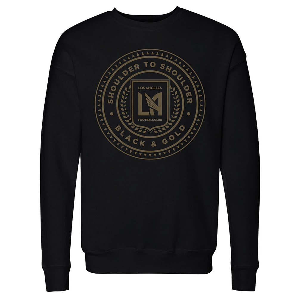 Men's 500 Level Black LAFC Shoulder To Emblem Pullover Sweatshirt
