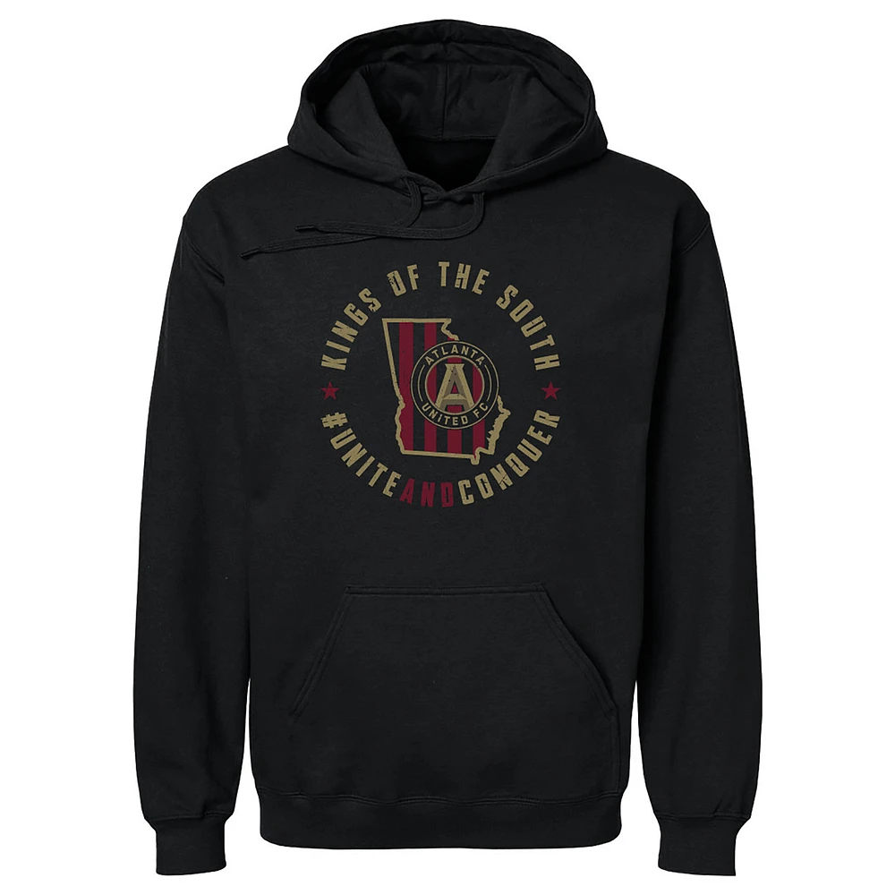 Men's 500 Level Black Atlanta United FC Kings Of The South Pullover Hoodie