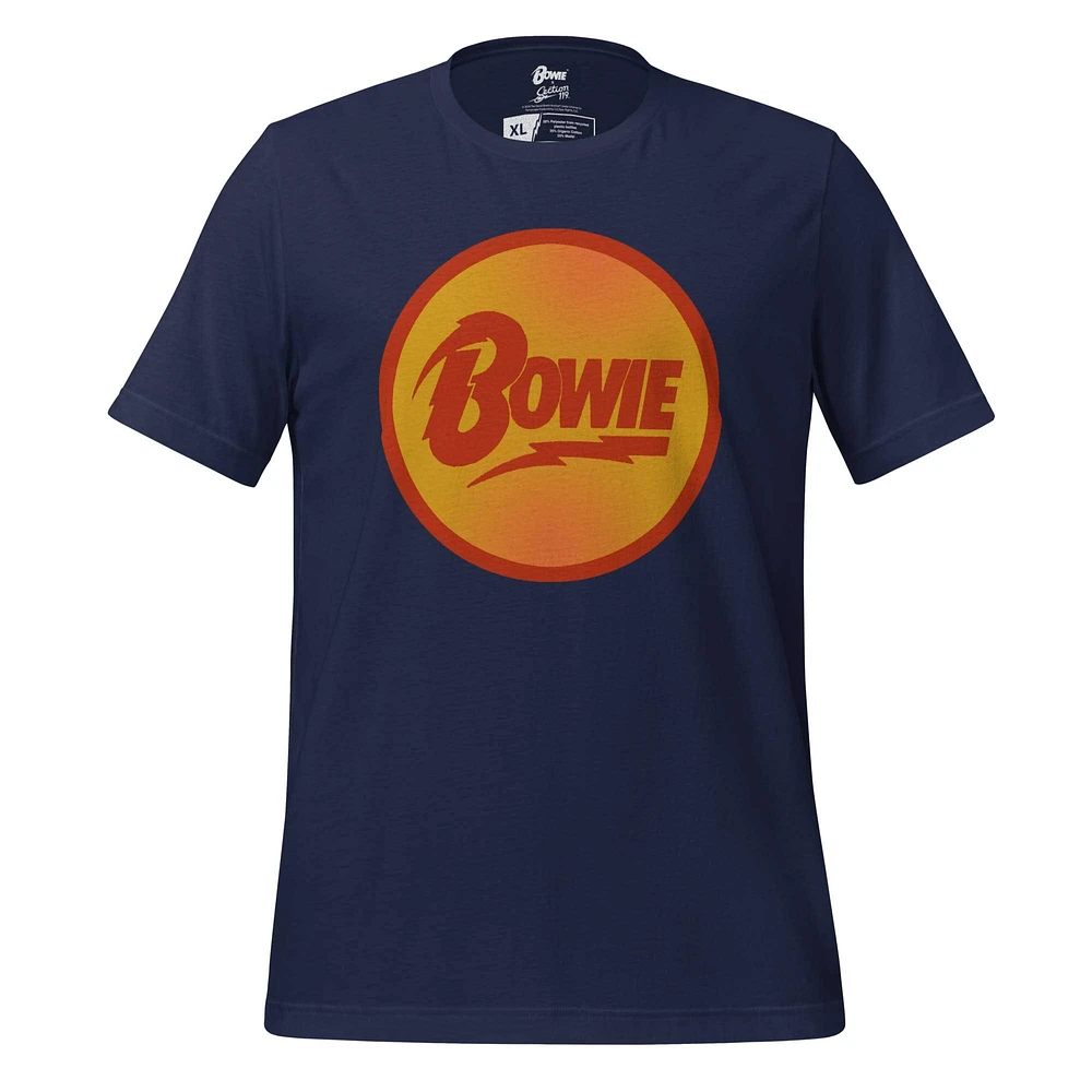 Unisex Section 119 Blue David Bowie Circle Logo T-Shirt
