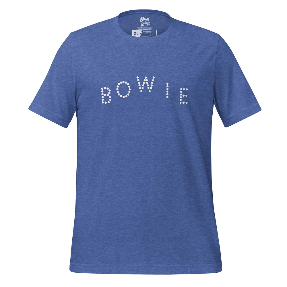 Unisex Section 119 Blue David Bowie Dots T-Shirt
