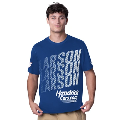 Men's Starter Blue Kyle Larson Hendrickcars.com All Star Extreme T-Shirt