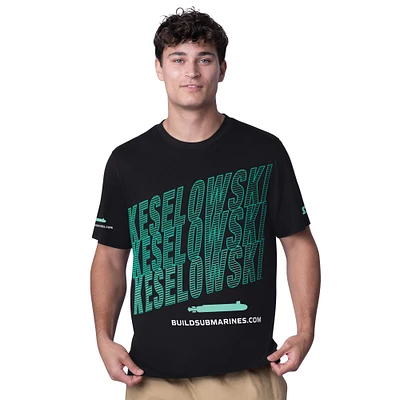 Men's Starter Black Brad Keselowski Buildsubmarines.com All Star Extreme T-Shirt