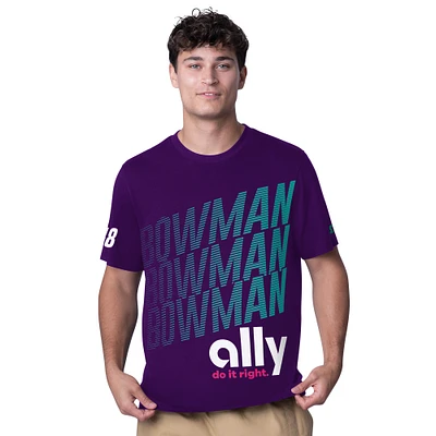 Men's Starter Purple Alex Bowman Ally All Star Extreme T-Shirt