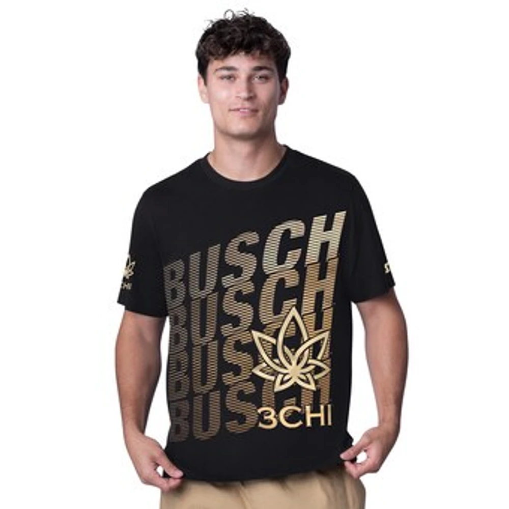 Men's Starter Black Kyle Busch 3CHI All Star Extreme T-Shirt