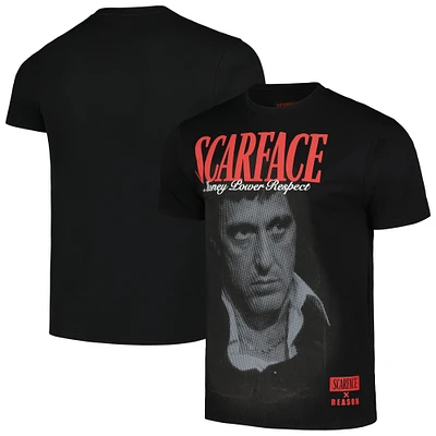Unisex Black Scarface Money Power Respect T-Shirt